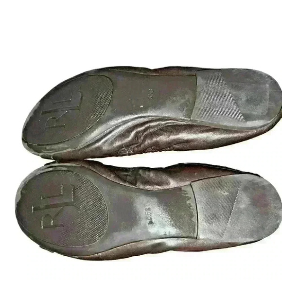Ralph Lauren Size 6.5 Leather Ballet Flats Logo Comfort‎ Business Causual - Picture 8 of 9